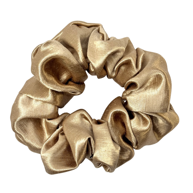 hemp-scrunchie-gold-tan-sand-white-backgrond