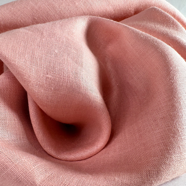 Close-up of pink fabric with folds