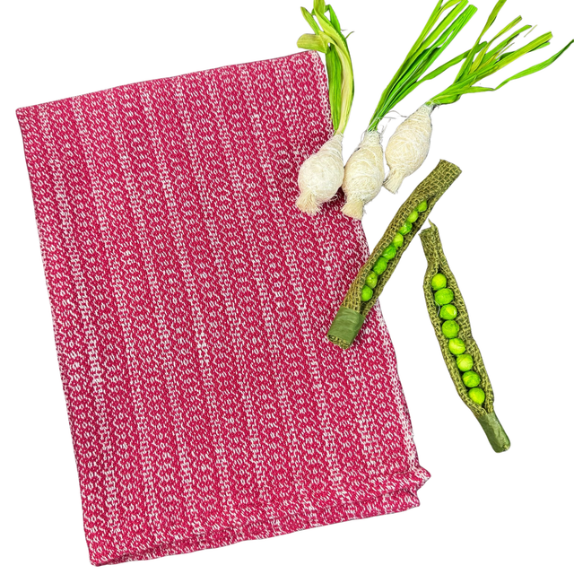 red-dish-towel-white-background