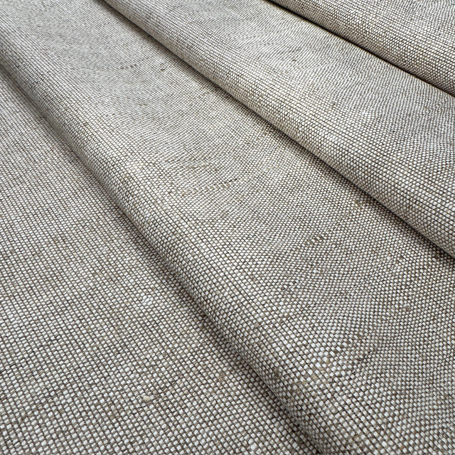 Close-up of tow toned canvas fabric folded