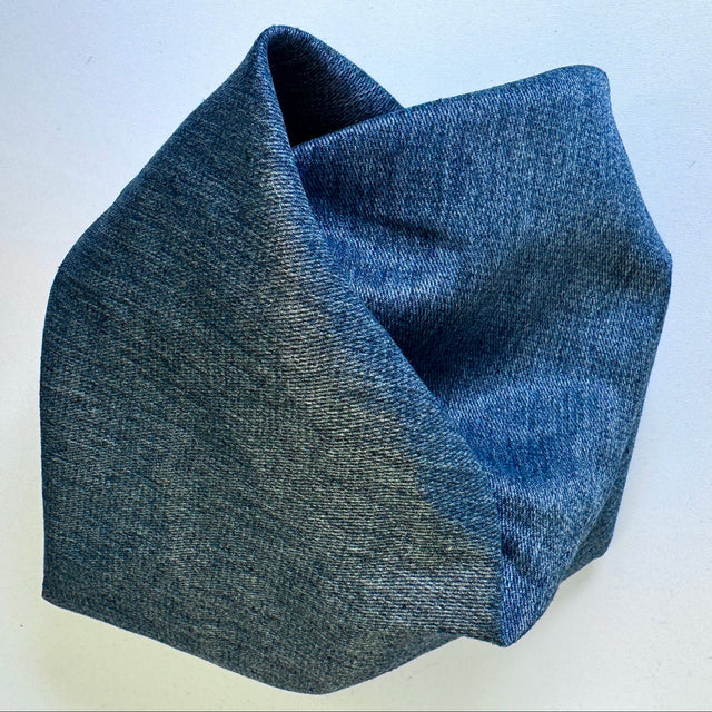 denim hemp twill in pile