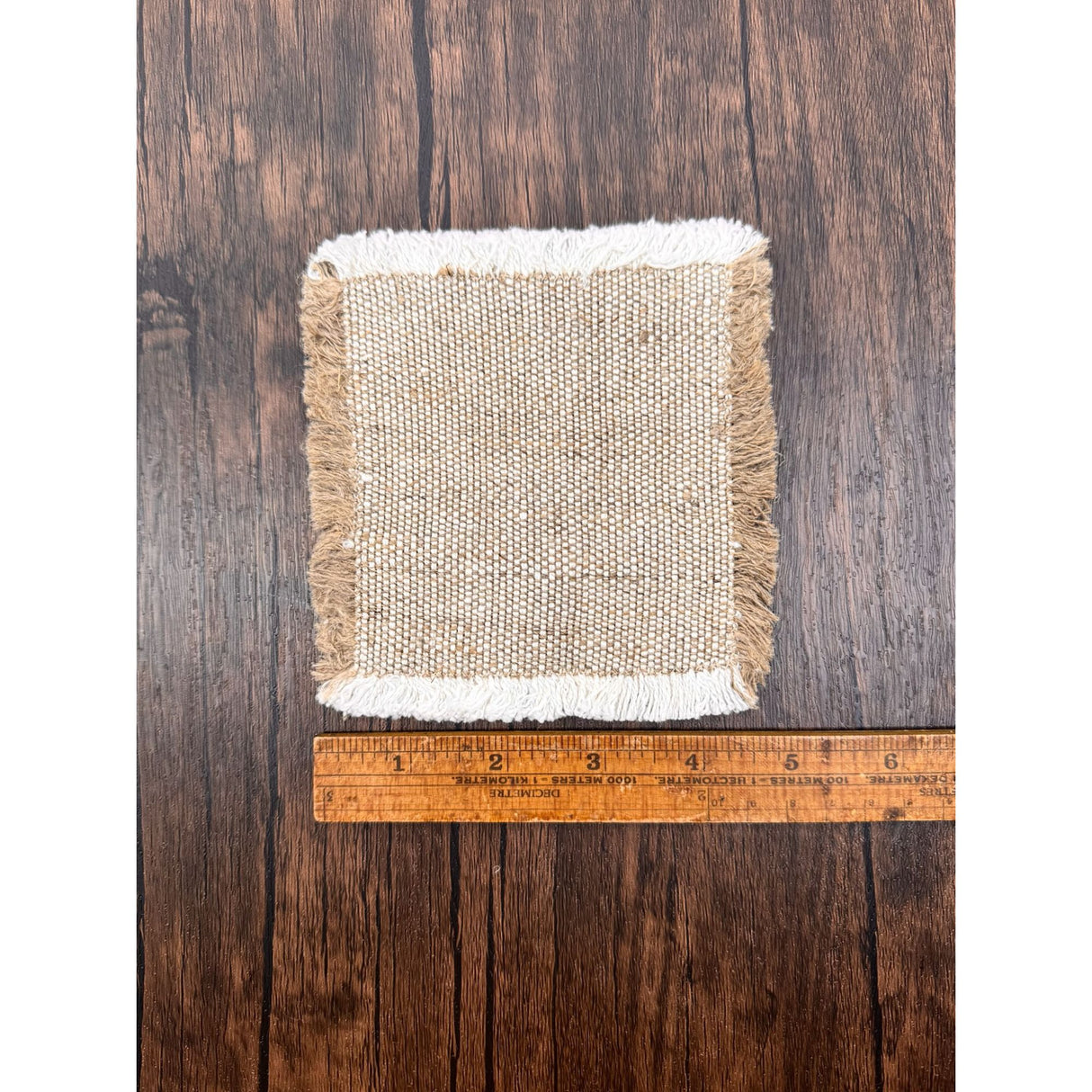 Rustic Fray Hemp Coasters (Set of 4)