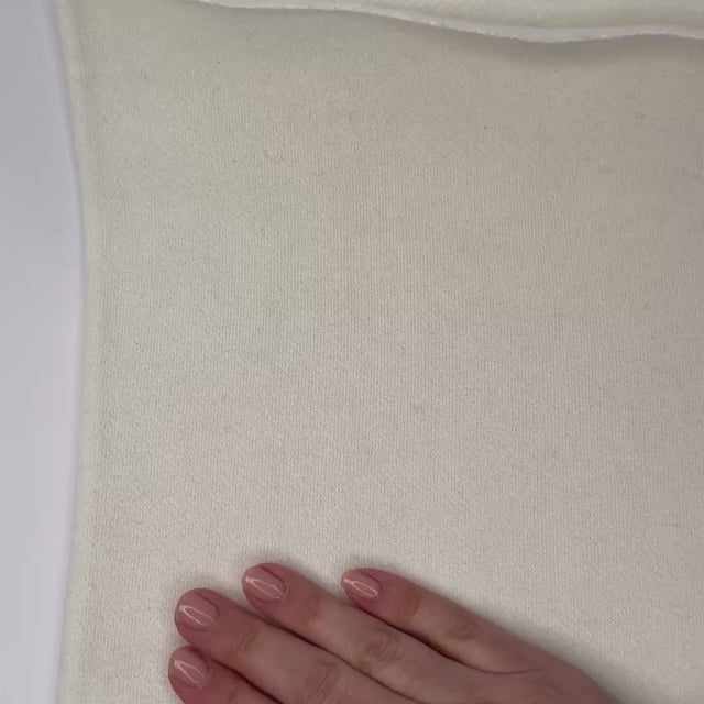 heavy fleece stretched and shown on both sides