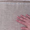 Two toned hemp canvas shown on both sides and scrunched