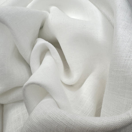 Close-up of white fabric scrunched